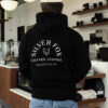 Black Hoodie with White Silver Fox Logo